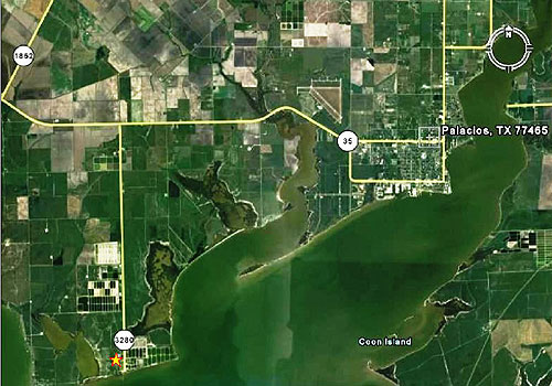 Location of 12-acre tract in relation to Perry R. Bass Marine Fisheries Research Station