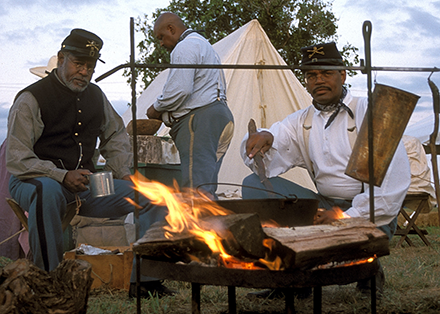 Texas Buffalo Soldiers frontier cooking